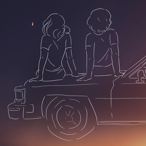 两根黑捧一前一后
